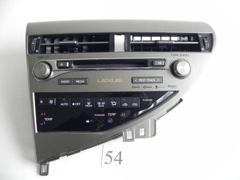 2013 LEXUS RX350 TEMP CD PLAYER CHANGER RADIO SOUND CONTROL PANEL OEM 359 #54 A