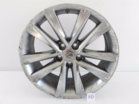 2013 LEXUS IS250 IS350 WHEEL RIM SINGLE R18 18" ALLOY SILVER OEM 298 #80 A