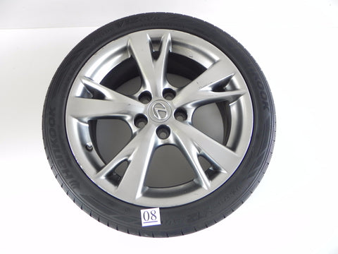 2009 LEXUS IS250 IS350 REAR WHEEL RIM TIRE HANKOOK 255/40ZR18 1/2 99Y 742 #08 A