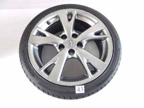 2009 LEXUS IS250 IS350 WHEEL RIM REAR TIRE HANKOOK 255/40ZR18 99Y OEM 742 #43 A