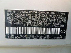 2006 LEXUS IS350 on sale parts only parting out Advancebay Inc #937