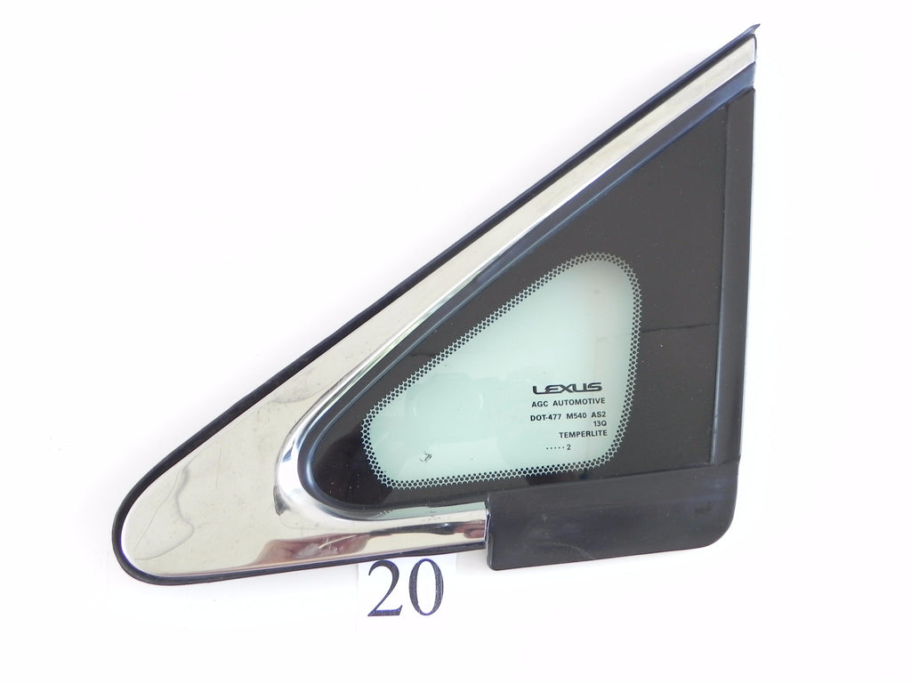 2013 LEXUS RX350 FRONT DOOR GLASS LEFT SIDE A PILLAR 62120-0E010 OEM 192 #20 A